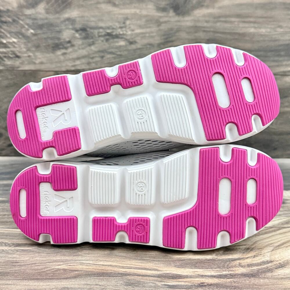 NIB Rieker R-Evolution Shelby 03 Sneakers Trainer 8 39 Gray Pink - Picture 10 of 12